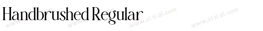 Handbrushed Regular字体转换